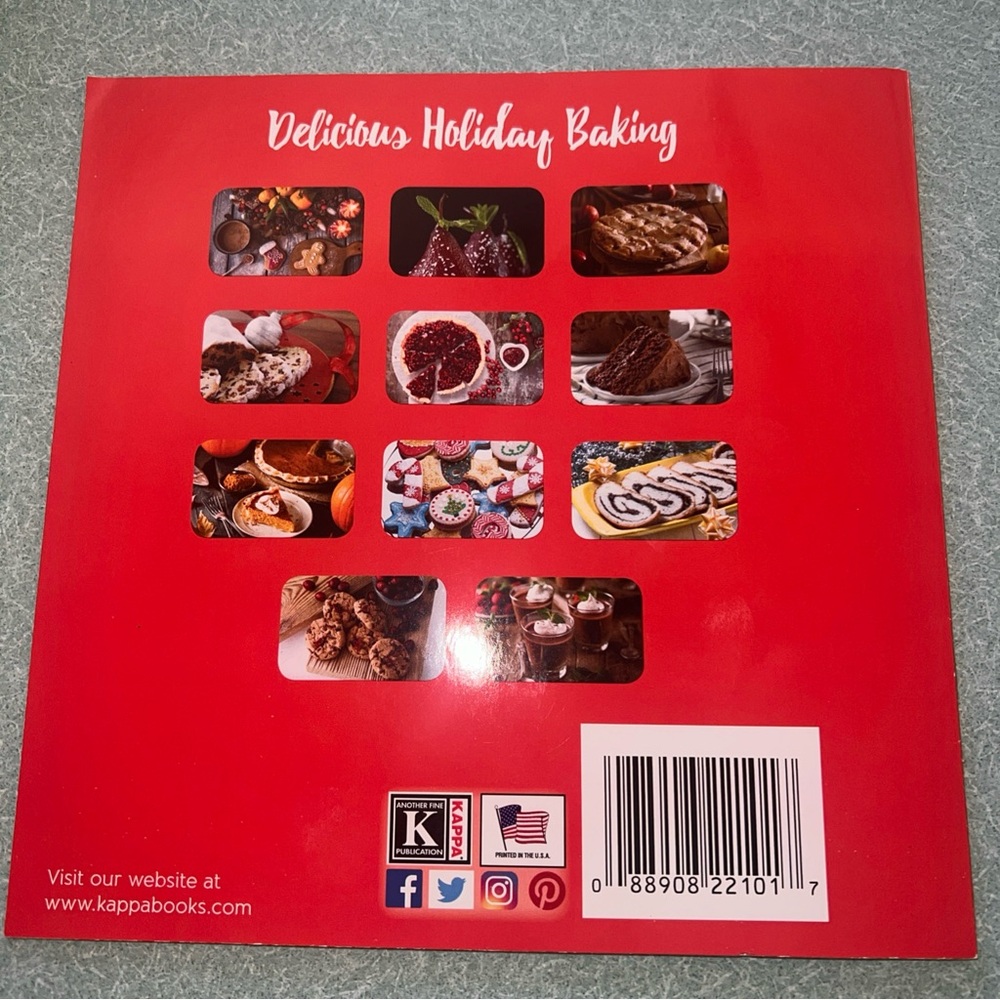 Holiday Baking Cookbook - Red and White - Picture 2 of 6